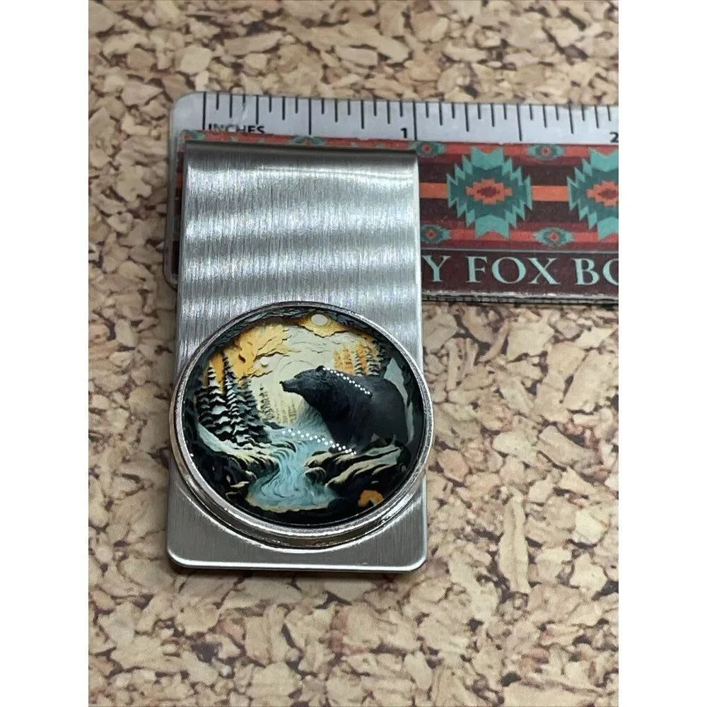 Bear 3D Money Clip Stainless Steel Quality Wedding Party Gift Father Dad Wedding